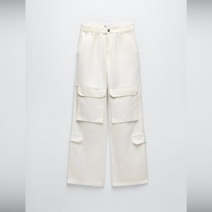 Zara Wide Leg Cargo Pants - Size 4 - New With Tags